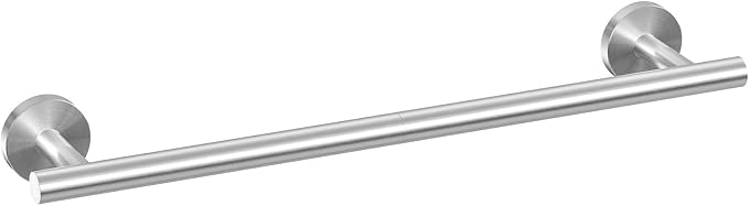 USHOWER Brushed Nickel Towel Bar, 14-Inch Towel Rack for Bathroom Wall Mounted, Thicken SUS304 Stainless Steel Towel Rod Modern Home Decor (Total Length 16-Inch)