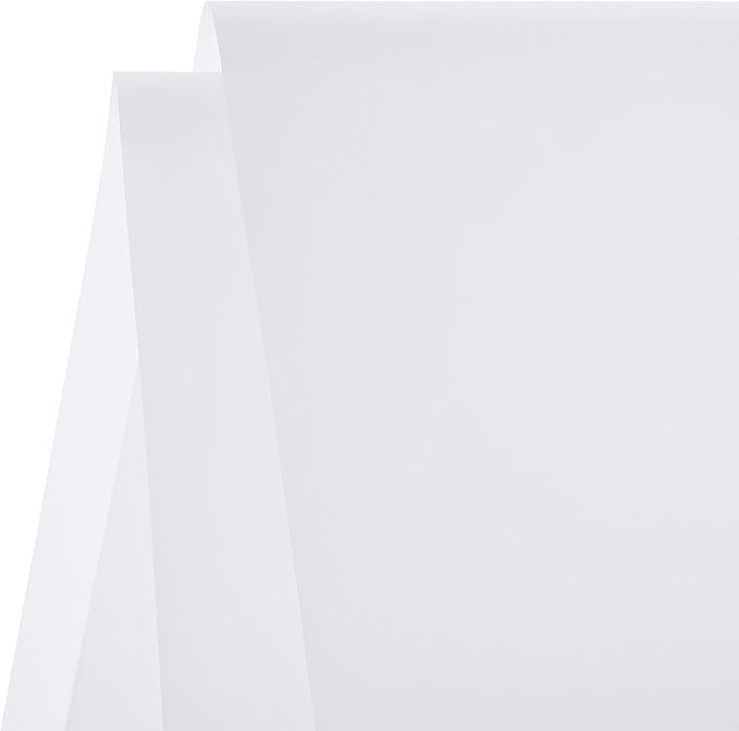 MECCANIXITY Flower Wrapping Fog Paper 22.8x22.8 Inch Waterproof Matte Floral Wrapping Paper for DIY Crafts, Gift/Gift Box Packaging White 20 Pcs