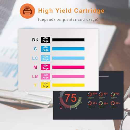 Run Star High Yield T098 T099 98 99 Remanufactured Ink Cartridge Replacement for Epson T98 T99 use with Epson Artisan 700 710 725 730 800 810 835 837 Printer (7 Pack, 2BK/C/M/Y/LC/LM)