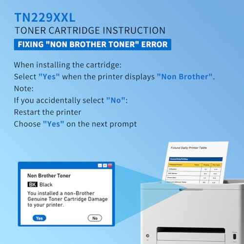 LinkDocs TN229XXL 4,500 Pages Super High Yield Black Compatible Toner Cartridge Replacement for Brother TN229XXL Black Work for Brother HL-L3295CDW HL-L8245CDW MFC-L3780CDW MFC-L8395CDW Printers