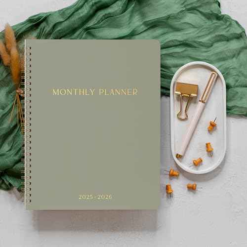 Beautiful 2025-2026 Monthly Planner and Calendar Book - Aesthetic To Do List Notebook For Women to Easily Organize Your Tasks and Boost Productivity - Runs From April 2025 Until December 2026