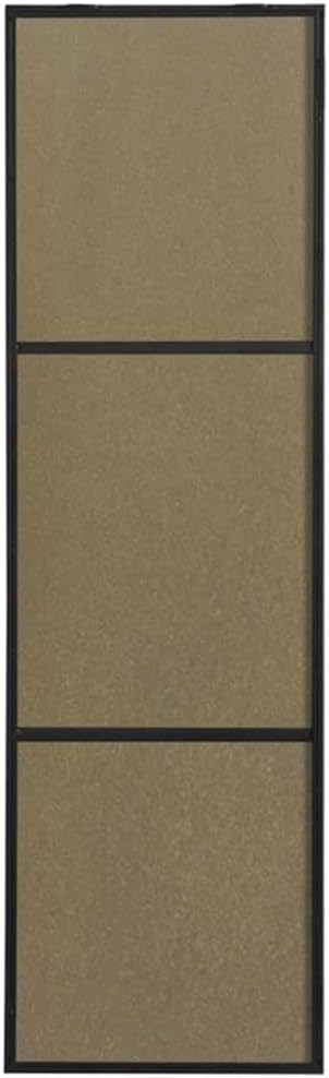 Elegant Decor Monet 60" x 18" Rectangle Metal Frame Mirror in Black