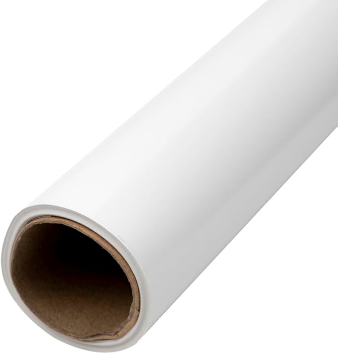 JAM Paper Gift Wrap - Glossy Wrapping Paper - 26.3 Sq Ft (17 in x 18 Ft) - Glossy White - Roll Sold Individually