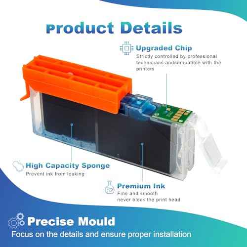 MG7720 Ink Cartridge for Canon Compatible PGI-270XL CLI-271XL Ink Cartridge Replacement for 270 271 XL Ink use for Canon MG7720 TS5020 TS6020 MG6820 MG6821 MG5720 TS9020 MG5721 MG5722 MG6822 (5 Pack)