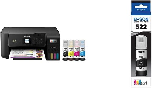 Epson EcoTank ET-2800 Wireless All-in-One Printer - Cartridge-Free, Ultra-High Capacity Ink, Black
