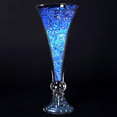 4 pcs 18" Tall Clear Glass Trumpet Vases for Wedding Centerpieces | 18 Inches Planter Flowers Container for Party Event Home Decorations Cheap Bulk Supplies for Reception & Table Display