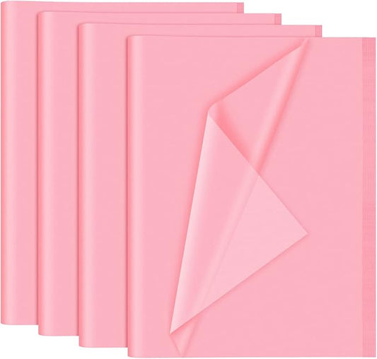 NEBURORA 120 Sheets Hot Pink Wrapping Tissue Paper - 14 x 20 Inches, Bulk Pack for Gift Bags, Wedding, Baby Shower, Valentine's Day Decor