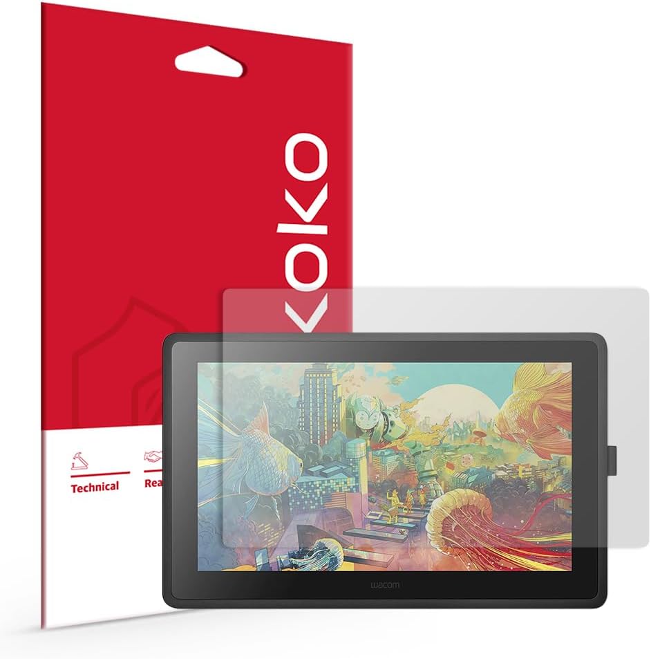 Skoko Screen Protector - Anti-Glare Matte Film for Wacom Cintiq 22 DTK-2260 (2-Pack)
