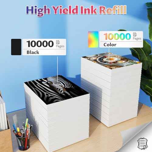 GI-26 GI26 GX4020 GX6120 Black Ink Refill Bottles Compatible with Canon 26 GI-26 GI26 GI 26 Black Ink Bottle Refill for Canon Maxify GX4020 GX6120 GX7021 GX7120 GX5020 GX7020 GX6021 GX5120 Printer
