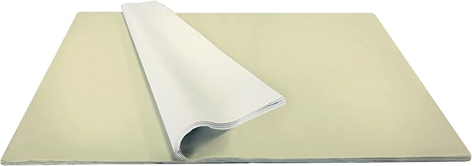 Jillson Roberts Bulk 20 x 30 Inches Recycled Tissue, Pastel Yellow, 480 Unfolded Sheets (BFT43)