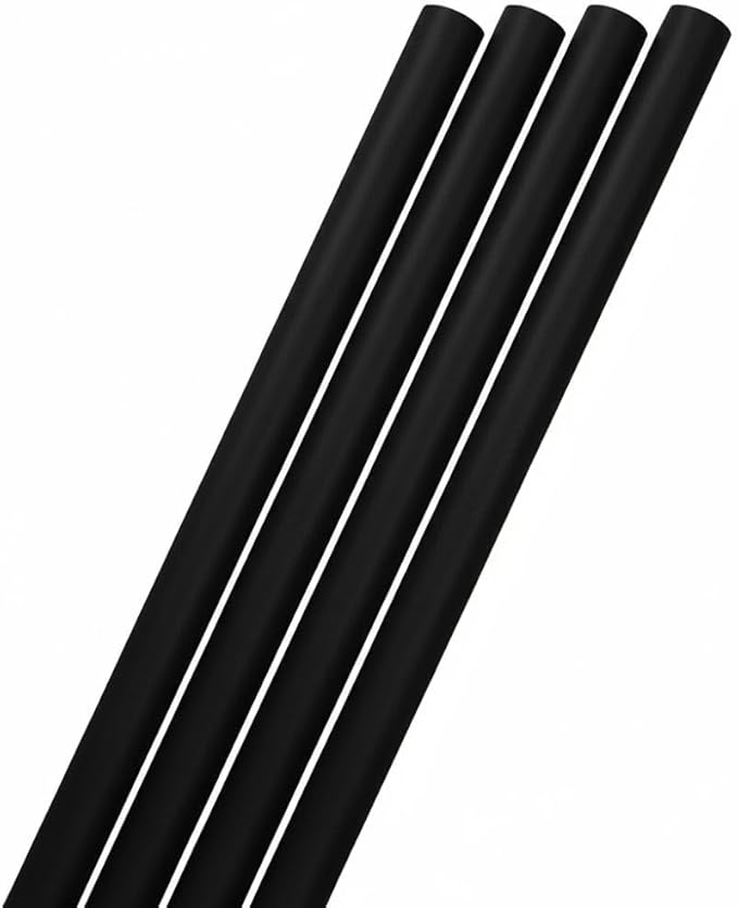 JAM Paper Gift Wrap - Matte Wrapping Paper - 100 Sq Ft Total - Matte Black - 4 Rolls/Pack