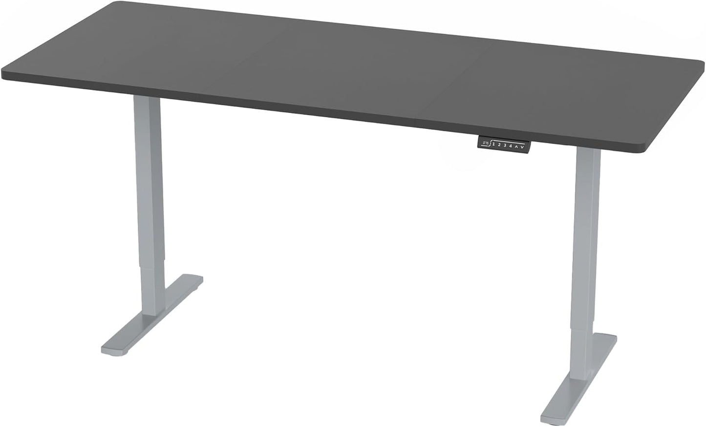 VIVO Electric Standing Desk - Memory Height Adjustment, 71 x 30 in, 220 lbs Capacity, Black Top | Gray Frame