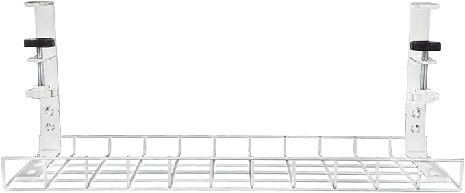 Under Desk Cable Management Tray and Wire Organizer, No-Drill 500Mm Large Capacity Cable Storage Rack for Office Desk Cord Management Holder