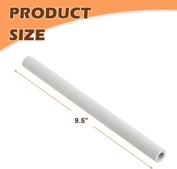 MOASKER Grill Ceramic Rods for DCSCT Gas Grill, Replacement Gas Grill Ceramic Radiants for DCS Grill 245398 27DBQR 36EBQAR 27FSBQ 36DBQ 36DBQAR 48DBQR Grill Heat Plates,9.5" Long,54pcs Ceramic Rods