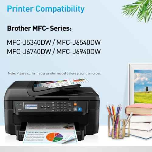 Compatible LC402XL Ink Cartridges Replacement for Brother LC402XL LC402 XL LC402 Ink High Yield for MFC-J5340DW MFC-J6540DW MFC-J6740DW MFC-J6940DW Printer (2BK/C/M/Y, 5-Pack)