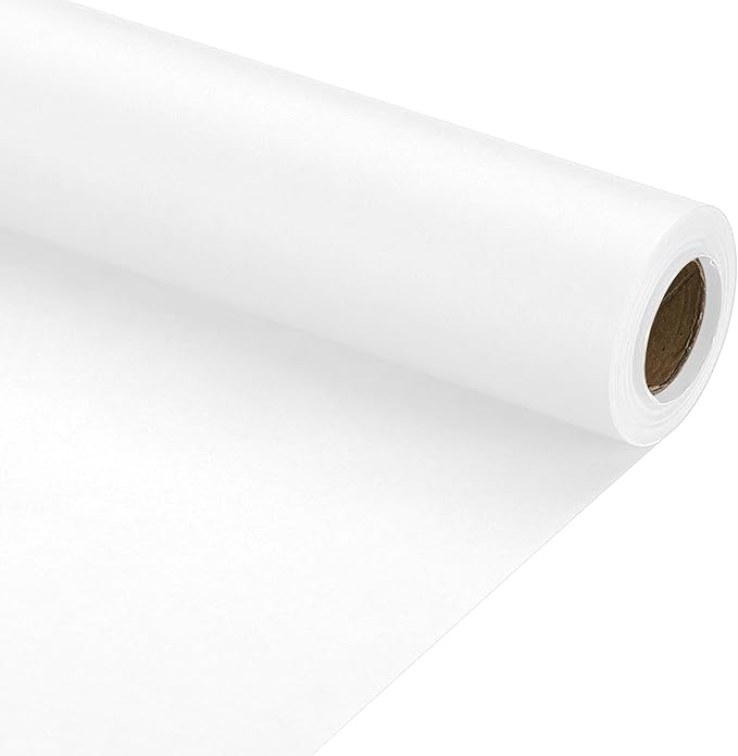 PATIKIL Wrapping Paper, 12" x 394"(33') 70 GSM Craft Paper Roll Kraft Packing Paper for Poster Bulletin Board, Gift Wrapping, White
