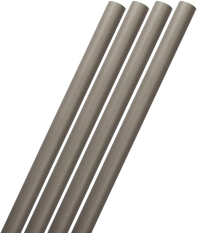 JAM Paper Gift Wrap - Matte Wrapping Paper - 100 Sq Ft Total - Matte Grey - 4 Rolls/Pack