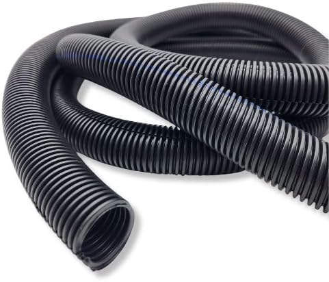 567ITG 5/8" x 25ft Split Wire Loom Tubing - Black Automotive Wire Protector Conduit, Electrical Wiring Cover & Harness Wrap, Flexible Cable Sleeve