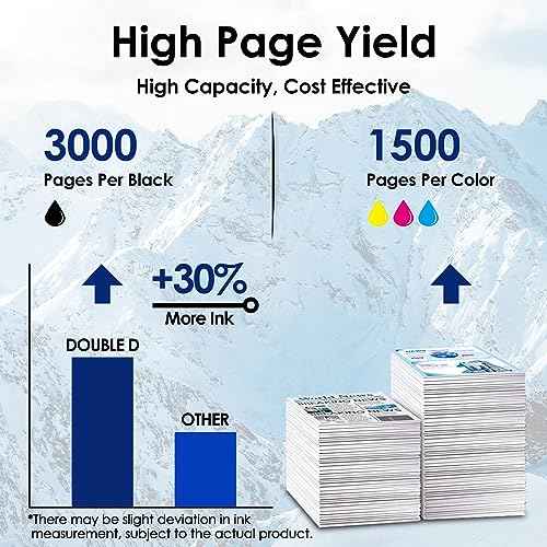 DOUBLE D LC406 Ink Cartridges Compatible Replacement for Brother LC406 LC406XL Work for Brother MFC-J4335DW MFC-J4345DW MFC-J4535DW MFC-J5955DW MFC-J6955DW MFC-J5855DW Printer (2BK/C/M/Y, 5 Pack)