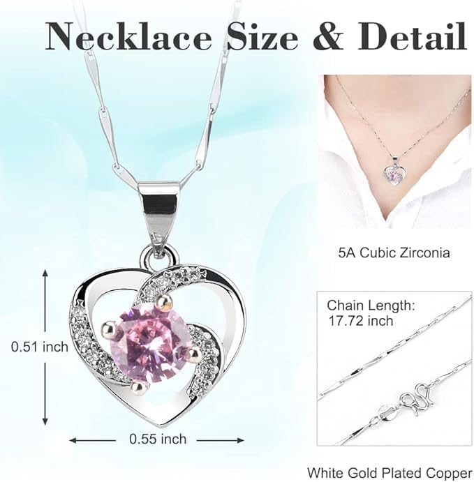 SHOKUTO Preserved Rose,Birthday Gifts for Women Mom Girlfriend,Gifts for Mom Grandma Wife Daughter Sister,Jewelry Boxes with Necklace