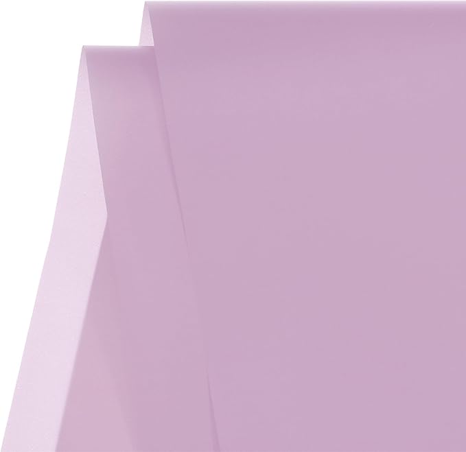 MECCANIXITY Flower Wrapping Fog Paper 22.8x22.8 Inch Waterproof Matte Floral Wrapping Paper for DIY Crafts, Gift/Gift Box Packaging Light Purple 20 Pcs