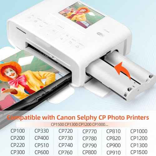 COLORTY 3-Pack Ink Cartridges Replacement for Canon Selphy KP-108IN KP-36IN Color Ink Cassette 4 x 6, Compatible with Canon Selphy CP1500 CP1300 CP1200 CP1000, 100 x 148mm (Without Paper)