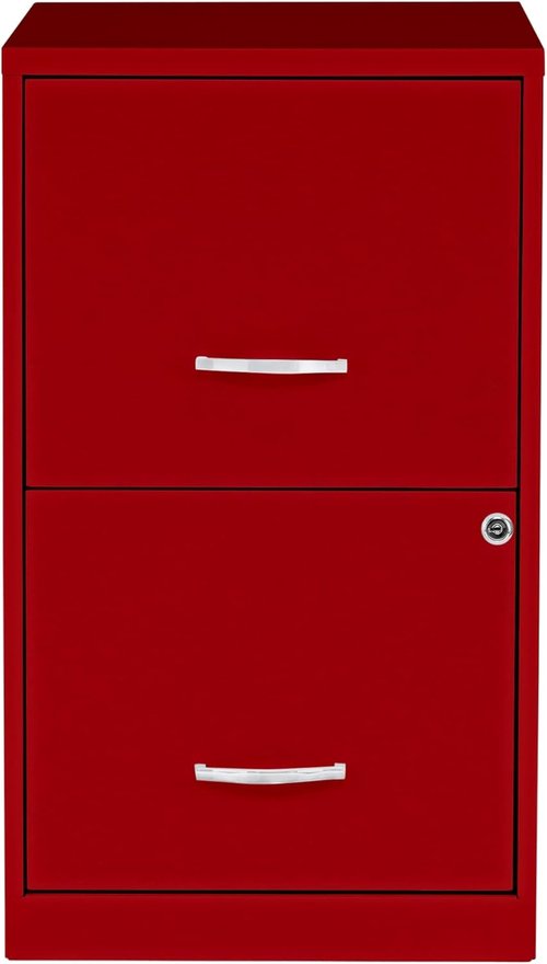 NuSparc 2 Drawer Locking Filing Cabinet - Pre-Assembled Steel Design for Home & Office | Letter-Size