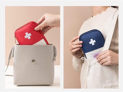 JJLFresheners Mini First Aid Pouch - 4Pcs Portable Emergency Medical Storage Organizer (Small)