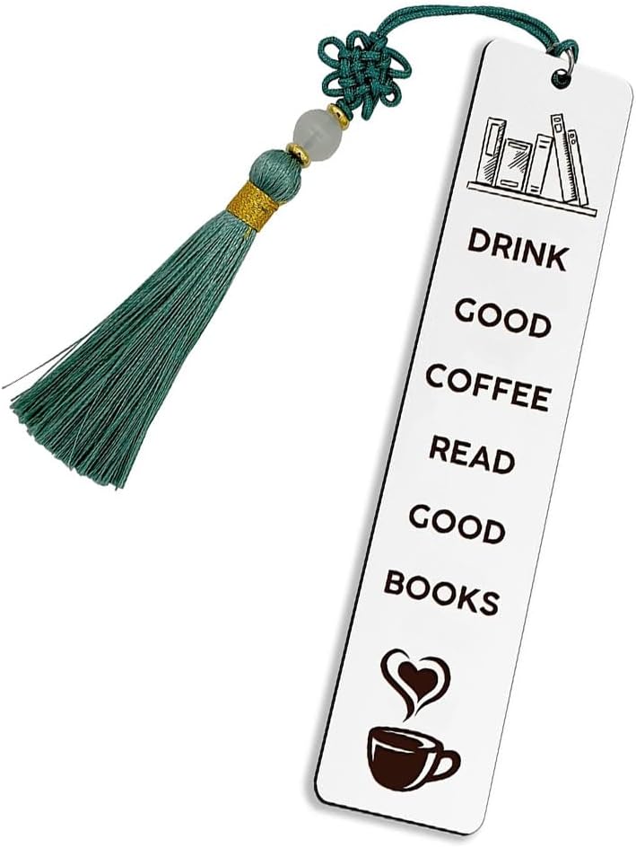 Skiennix Coffee Lover Bookmark - Perfect Gift for Bookworms | Ideal for Reading Enthusiasts