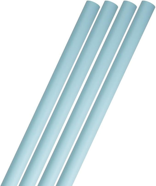 JAM Paper Gift Wrap - Matte Wrapping Paper - 100 Sq Ft Total - Matte Baby Blue - 4 Rolls/Pack