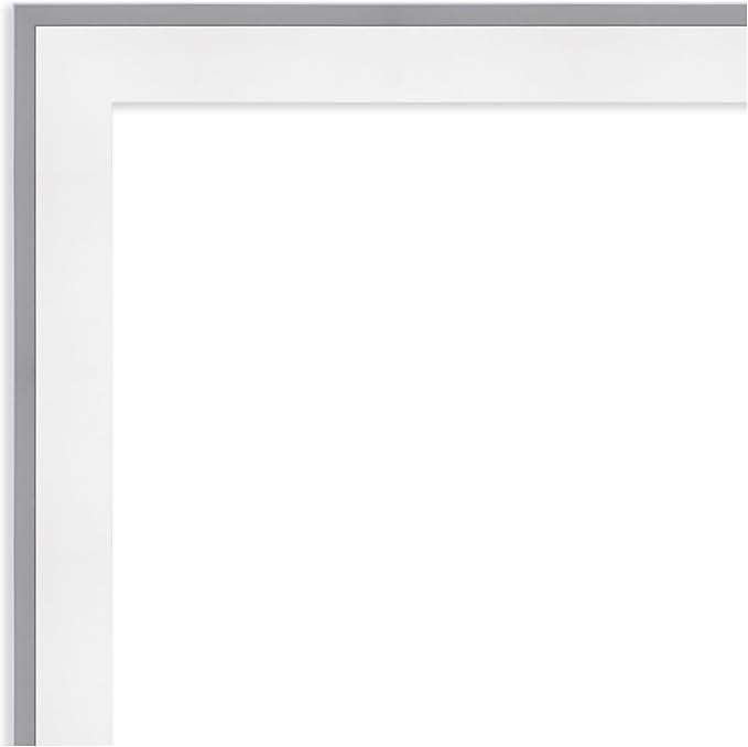 Amanti Art White Framed Magnetic Board 27x39 Large Vision Board for use with Magnets, 100% Metal Sheet to Display Items as Office Decor or for Home Organization in mudroom, Kitchen or Kids Room