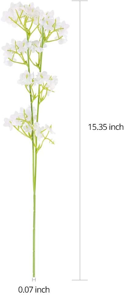Bringsine Babybreath Gypsophila Wedding Decoration White Artificial Flowers Party Outdoor 40 Pieces/Lot