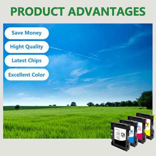 SG400 SG800 Sublimation Ink Cartridge Compatible with Sawgrass Virtuoso SG400 SG800 Printer 4Pack£¨Black Cyan Magenta Yellow£©