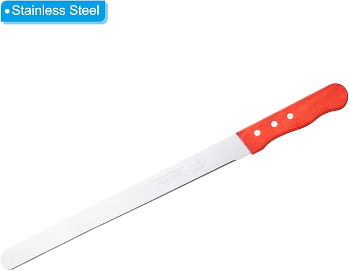 PATIKIL Floral Foam Knife, 1 Pcs 48 x 3.1CM Florist Professional Cutting Knife for Flower Foam Block Cake, Wooden Handle