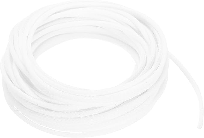 uxcell PET Expandable Sleeving 25ft 1/8" White Cable Management Sleeve Cord Organizer for Wrap Protect Cable