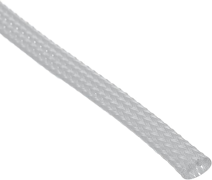 uxcell PET Expandable Sleeving 20ft 1/4" Gray Cable Management Sleeve Cord Organizer for Wrap Protect Cable