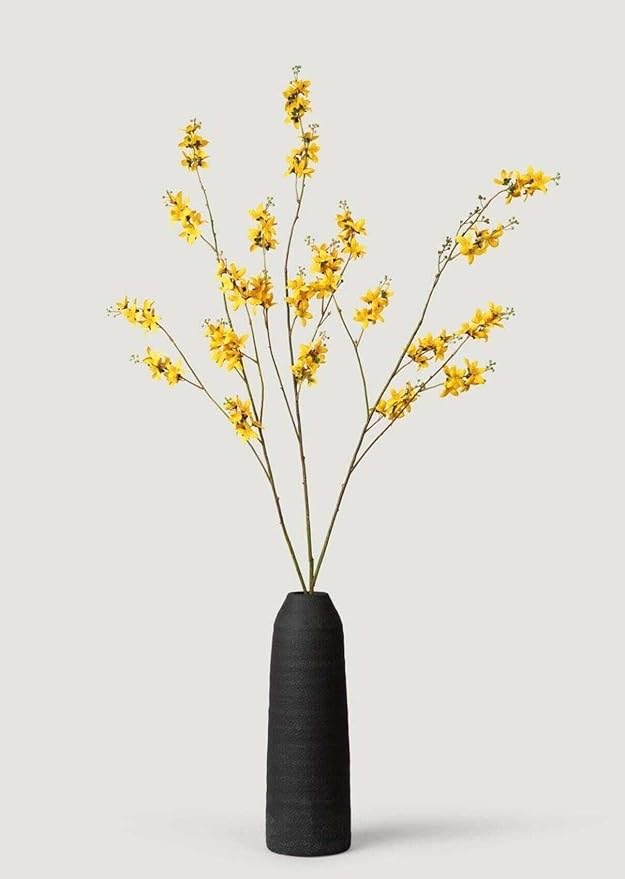 Afloral Tall Faux Forsythia Branch in Yellow - 53"