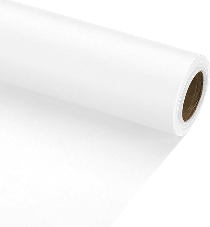 PATIKIL Wrapping Paper, 15" x 300"(25') 70 GSM Craft Paper Roll Kraft Packing Paper for Poster Bulletin Board, Gift Wrapping, White