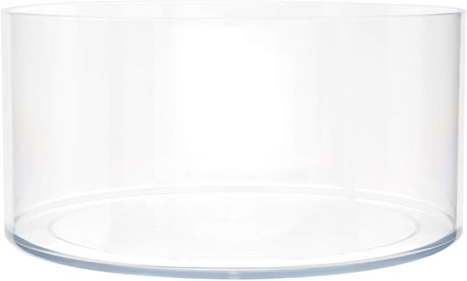 Royal Imports Flower Vase Acrylic Cylinder - Decorative Centerpiece for Home or Wedding - Non Breakable Plastic, 8"X4" Short Round - Clear