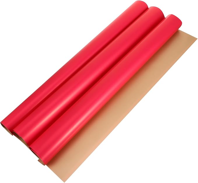 PartyKindom 20Pcs Double-sided Flower Wrapping Paper Bouquet Packing Paper for Floral Arrangements and Wrapping Red and Gold Design for Weddings Birthdays and Special Occasions