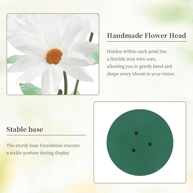 maytopia Giant Flowers for Decoration, Large Foam Flower Artificial Daisy Flowers for Birthday Party Bridal Shower Wedding Graduation Shop Window Backdrop Decor