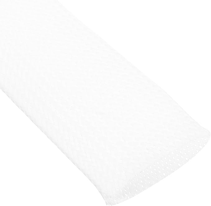 uxcell Expandable Sleeving, 2-inch 25ft Cable Sleeve, White