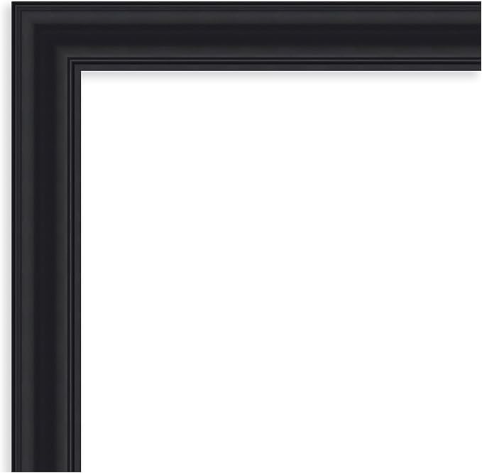 Amanti Art Black Framed Magnetic Board 24x28 Medium Vision Board for use with Magnets, 100% Metal Sheet to Display Items as Office Decor or for Home Organization in mudroom, Kitchen or Kids Room