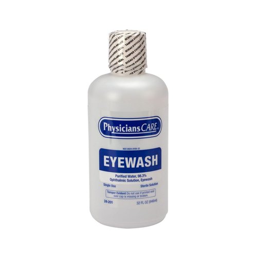 PhysiciansCare Eye Wash Solution - Sterile Isotonic Buffered Flushing & Irrigation, 32 oz Bottle