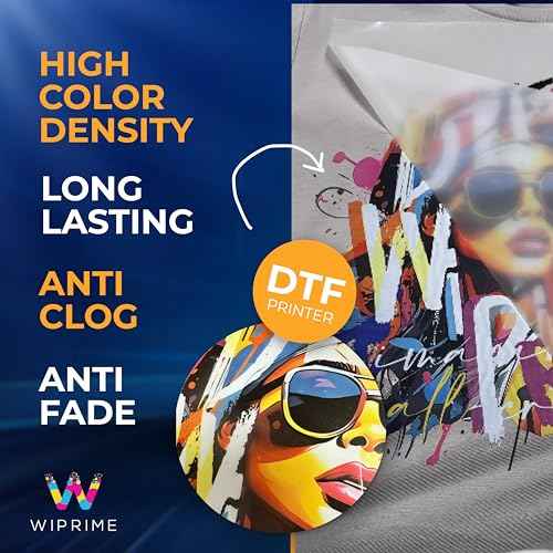 DTF Ink Premium 6 x 250 ml Heat Transfer Ink kit for Conversion Refill for Print Head L1800, R2400, L800, 1430, P400, P800, R2000, XP-15000 All DTF Printers (White Cyan Magenta Yellow Black)