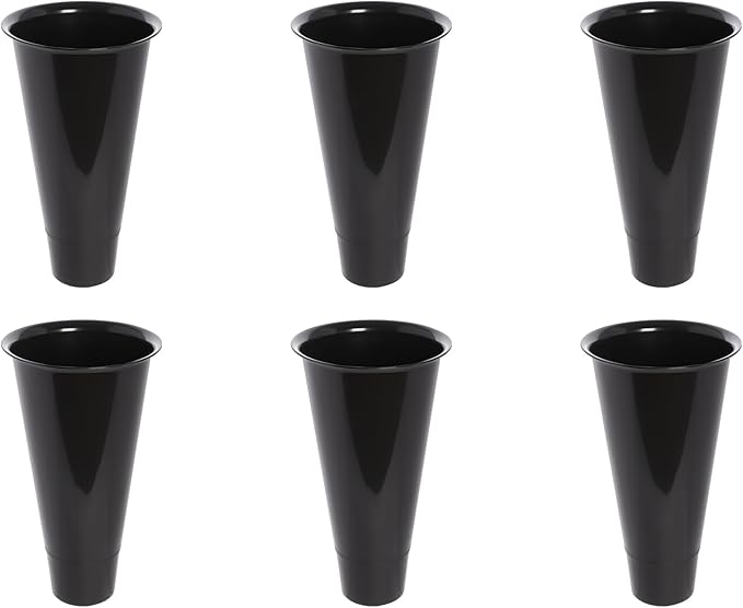 Flower Display Stand with 6 Buckets, 3 Layer Metal Plant Stand Indoor with Wheels, Heavy Duty Moving Flower Cart Flower Rack for Outdoor Patio, Garden, Florist