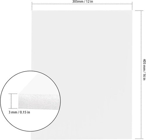 KOHAND Foam Core Backing Boards - 50 Pack of Thick 12"x16"x1/8" White Craft Boards for Signs & Art Projects