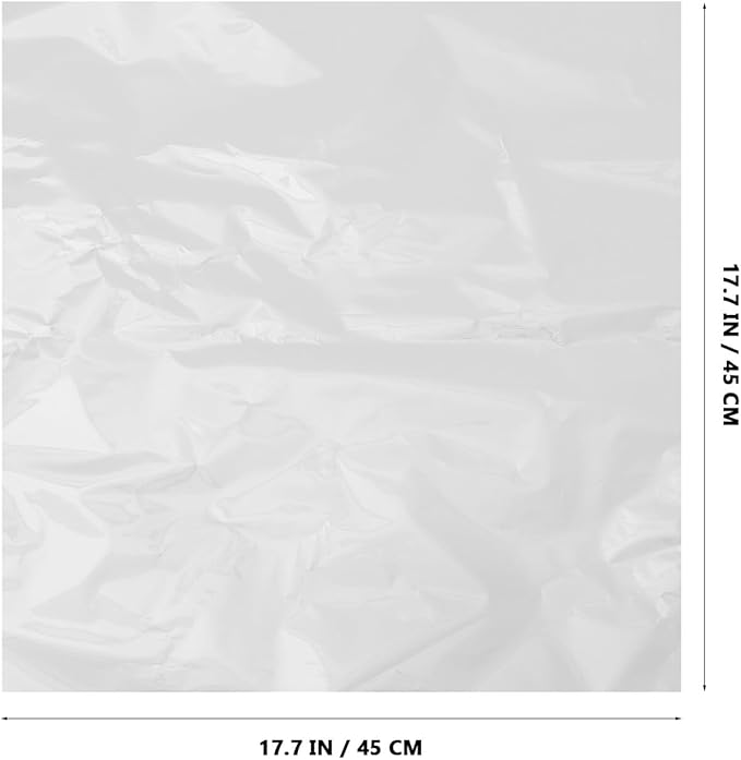 FOYTOKI 100pcs Clear Cellophane Wrapping Paper for Floral Bouquets Transparent Flower Packaging Film DIY Lightweight Floral Wrap for Weddings Birthdays Present