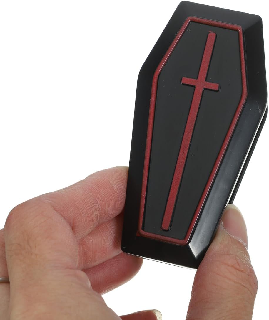 Skiennix Halloween Coffin Box - 10 Mini Black Caskets for Candy & Jewelry Party Favors