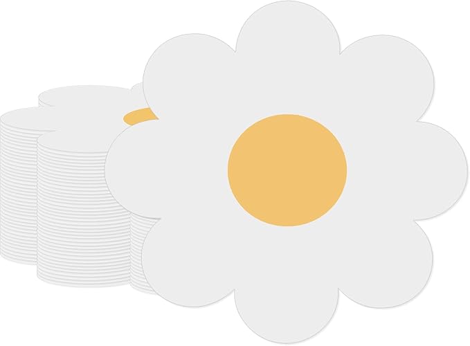 100 Pcs Daisy Paper Napkins Disposable, 6.5 x 6.5 Inches Luncheon Dinner Napkins Floral Tissue Paper for Garden Tea Gathering Bridal Shower Wedding Baby Shower Birthday Party Decorations
